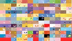 Pokémon Pokemon First Generation collage Anime colorful