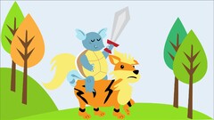 Pokémon squirtle colorful artwork