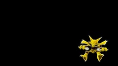 Pokemon Alakazam black background
