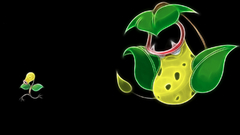 Pokemon Bellsprout black background