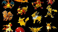 Pokemon black background Anime