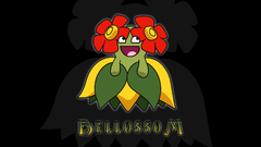 Pokemon black background Bellossom