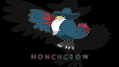 Pokemon black background Honchrow