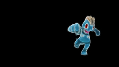 Pokemon black background Machop