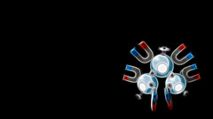 Pokemon black background Magneton