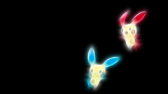 Pokemon black background Minun