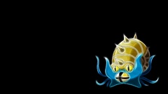 Pokemon black background Omastar