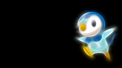 Pokemon black background Piplup