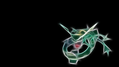 Pokemon black background Rayquaza