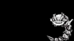 Pokemon black background steelix
