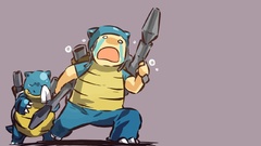 Pokemon blastoise Anime Simple