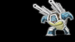 Pokemon blastoise black background