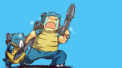 Pokemon blastoise Simple Background