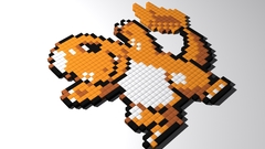 Pokemon blocks pixel art
