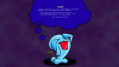 Pokemon blue screen of