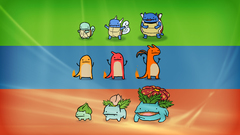 Pokemon bulbasaur Ivysaur Wartortle