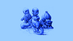 Pokemon bulbasaur squirtle artwork