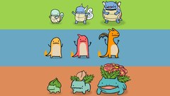 Pokemon bulbasaur Wartortle charizard