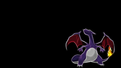 Pokemon charizard black background
