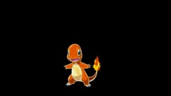Pokemon charmander black background