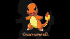 Pokemon charmander black background