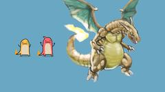 Pokemon Charmeleon charizard charmander