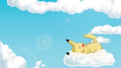 Pokemon clouds Pikachu