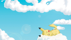 Pokemon clouds Pikachu Anime