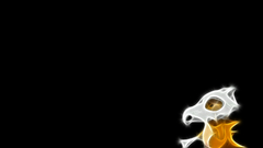 Pokemon cubone black background