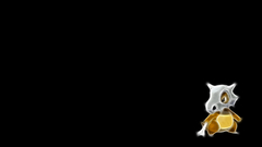 Pokemon cubone black background