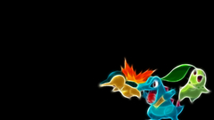 Pokemon cyndaquil black background