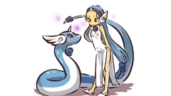 Pokemon Dragonair Simple Background