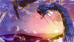 Pokemon fishing Empoleon Gyarados