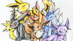 Pokemon flareon eevee espeon