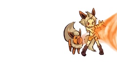 Pokemon flareon Simple Background