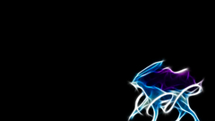 Pokemon Fractalius Suicune black