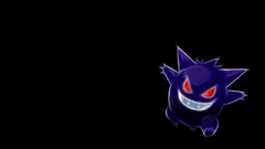 Pokemon Gengar black background