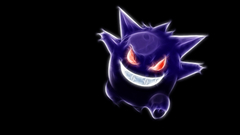 Pokemon Gengar black background