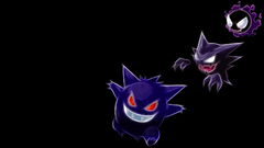 Pokemon Gengar haunter Ghastly