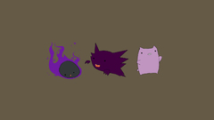 Pokemon Gengar haunter Ghastly