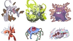 Pokemon Gengar Tyranitar Tentacruel