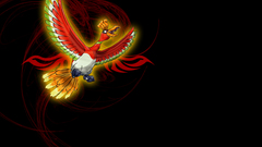Pokemon Ho-oh black background