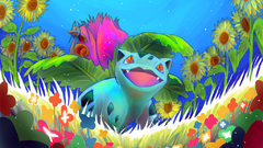 Pokemon Ivysaur cartoon