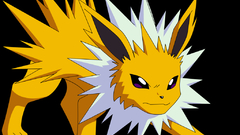Pokemon jolteon black background