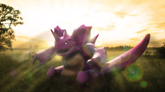 Pokemon Landscapes grass Nidoking