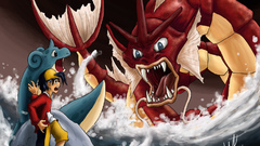 Pokemon Lapras Gyarados