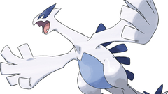 Pokemon lugia black background