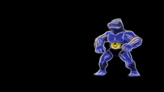 Pokemon Machoke black background