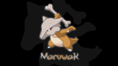 Pokemon Marowak black background