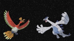 Pokemon mosaic lugia Ho-oh